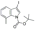 3-IODO-7-METHYLINDOLE-1-CARBOXYLIC ACID TERT-BUTYL ESTER Struktur