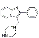 8-METHYL-2-PHENYL-3-PIPERAZIN-1-YLMETHYL-IMIDAZO-[1,2-A]PYRIDINE Struktur