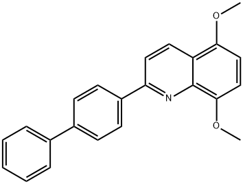 2-[1,1'-BIPHENYL]-4-YL-5,8-DIMETHOXYQUINOLINE Struktur