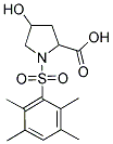 4-HYDROXY-1-[(2,3,5,6-TETRAMETHYLPHENYL)SULFONYL]PYRROLIDINE-2-CARBOXYLIC ACID Struktur