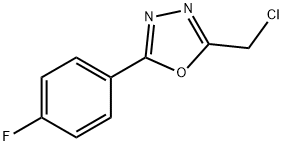 2-(CHLOROMETHYL)-5-(4-FLUOROPHENYL)-1,3,4-OXADIAZOLE Struktur