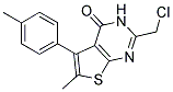 2-(CHLOROMETHYL)-6-METHYL-5-(4-METHYLPHENYL)THIENO[2,3-D]PYRIMIDIN-4(3H)-ONE Struktur