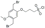 5-METHOXY-2-[3-(CHLOROSULFONYL)PROPOXY]-1,4-XYLENE DIBROMIDE Struktur