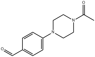 4-(4-ACETYLPIPERAZIN-1-YL)BENZALDEHYDE Struktur