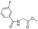 (3-FLUORO-BENZOYLAMINO)-ACETIC ACID METHYL ESTER Struktur