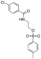 TOLUENE-4-SULFONIC ACID 2-(4-CHLORO-BENZOYLAMINO)-ETHYL ESTER Struktur