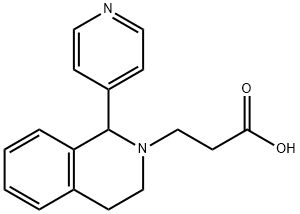 3-(1-PYRIDIN-4-YL-3,4-DIHYDROISOQUINOLIN-2(1H)-YL)PROPANOIC ACID Struktur