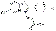 3-[6-CHLORO-2-(4-METHOXY-PHENYL)-IMIDAZO[1,2-A]-PYRIDIN-3-YL]-ACRYLIC ACID Struktur