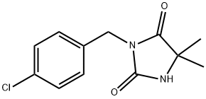 3-(4-CHLOROBENZYL)-5,5-DIMETHYL-1H-IMIDAZOLE-2,4(3H,5H)-DIONE Struktur