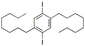 1,4-DIOCTYL-2,5-DIIODOBENZENE Struktur