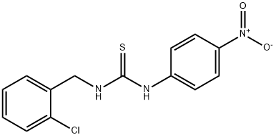 1-((2-CHLOROPHENYL)METHYL)-3-(4-NITROPHENYL)THIOUREA Struktur