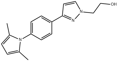 2-(3-[4-(2,5-DIMETHYL-1H-PYRROL-1-YL)PHENYL]-1H-PYRAZOL-1-YL)-1-ETHANOL Struktur