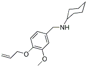 N-[4-(ALLYLOXY)-3-METHOXYBENZYL]CYCLOHEXANAMINE Struktur