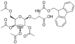 FMOC-L-SER(BETA-D-GALAC4)-OH Struktur