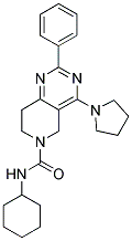 2-PHENYL-4-PYRROLIDIN-1-YL-7,8-DIHYDRO-5H-PYRIDO[4,3-D]PYRIMIDINE-6-CARBOXYLIC ACID CYCLOHEXYLAMIDE Struktur