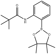 2-(TERT-BUTYLCARBONYLAMINO)PHENYLBORONIC ACID, PINACOL ESTER Struktur