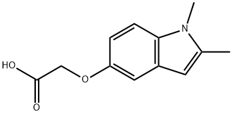 (1,2-DIMETHYL-1H-INDOL-5-YLOXY)-ACETIC ACID Struktur