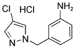 3-(4-CHLORO-PYRAZOL-1-YLMETHYL)-PHENYLAMINE HYDROCHLORIDE Struktur