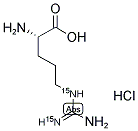 L-ARGININE-(GUANIDINEIMINO-15N2) HYDROCHLORIDE Struktur