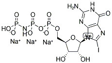 8-IODO-GUANOSINE-5'-[(BETA,GAMMA)-IMIDO]TRIPHOSPHATE, SODIUM SALT Struktur