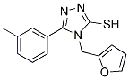 4-(2-FURYLMETHYL)-5-(3-METHYLPHENYL)-4H-1,2,4-TRIAZOLE-3-THIOL Struktur