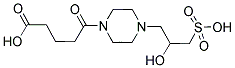 5-[4-(2-HYDROXY-3-SULFOPROPYL)PIPERAZIN-1-YL]-5-OXOPENTANOIC ACID Struktur