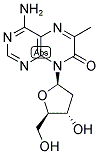 4-AMINO-6-METHYL-8-(2-DEOXY-B-D-RIBOFURANOSYL)-7(8H)-PTERIDONE Struktur