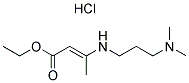 ETHYL (2E)-3-([3-(DIMETHYLAMINO)PROPYL]AMINO)BUT-2-ENOATE HYDROCHLORIDE Struktur