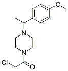 1-(CHLOROACETYL)-4-[1-(4-METHOXYPHENYL)ETHYL]PIPERAZINE Struktur