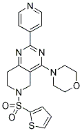 4-MORPHOLIN-4-YL-2-PYRIDIN-4-YL-6-(THIOPHENE-2-SULFONYL)-5,6,7,8-TETRAHYDRO-PYRIDO[4,3-D]PYRIMIDINE Struktur