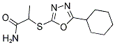 2-[(5-CYCLOHEXYL-1,3,4-OXADIAZOL-2-YL)SULFANYL]PROPANAMIDE Struktur