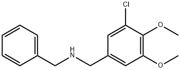 N-BENZYL-1-(3-CHLORO-4,5-DIMETHOXYPHENYL)METHANAMINE Struktur