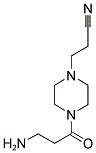 3-[4-(3-AMINO-PROPIONYL)-PIPERAZIN-1-YL]-PROPIONITRILE Struktur