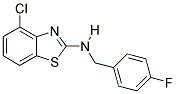 4-CHLORO-N-(4-FLUOROBENZYL)-1,3-BENZOTHIAZOL-2-AMINE Struktur