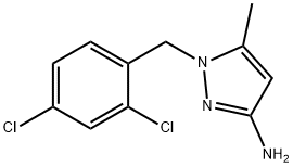 1-(2,4-DICHLORO-BENZYL)-5-METHYL-1 H-PYRAZOL-3-YLAMINE Struktur