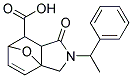 4-OXO-3-(1-PHENYLETHYL)-10-OXA-3-AZATRICYCLO[5.2.1.0~1,5~]DEC-8-ENE-6-CARBOXYLIC ACID Struktur