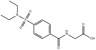 (4-DIETHYLSULFAMOYL-BENZOYLAMINO)-ACETIC ACID Struktur