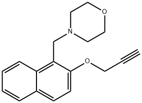 1-(MORPHOLINOMETHYL)-2-NAPHTHYL 2-PROPYNYL ETHER Struktur