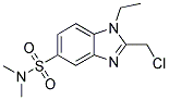 2-(CHLOROMETHYL)-1-ETHYL-N,N-DIMETHYL-1H-BENZIMIDAZOLE-5-SULFONAMIDE Struktur