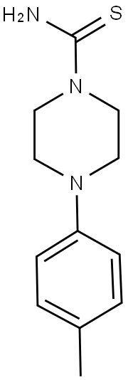 4-(4-METHYLPHENYL)PIPERAZINE-1-CARBOTHIOAMIDE Struktur