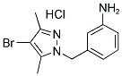 3-(4-BROMO-3,5-DIMETHYL-PYRAZOL-1-YLMETHYL)-PHENYLAMINE HYDROCHLORIDE Struktur