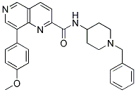 8-(4-METHOXY-PHENYL)-[1,6]NAPHTHYRIDINE-2-CARBOXYLIC ACID (1-BENZYL-PIPERIDIN-4-YL)-AMIDE Struktur