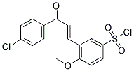 3-[3-(4-CHLORO-PHENYL)-3-OXO-PROPENYL]-4-METHOXY-BENZENESULFONYL CHLORIDE Struktur