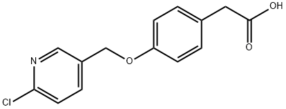 2-(4-[(6-CHLORO-3-PYRIDINYL)METHOXY]PHENYL)ACETIC ACID Struktur