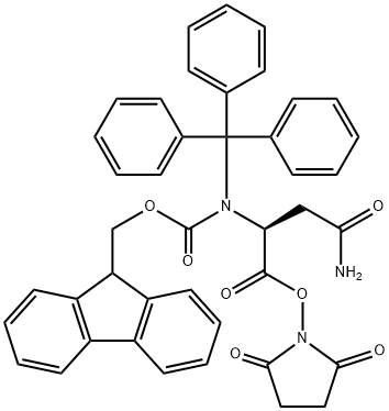 FMOC-ASN(TRT)-OSU Struktur