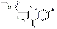 ETHYL 4-AMINO-5-(4-BROMOBENZOYL)-3-ISOXAZOLECARBOXYLATE Struktur