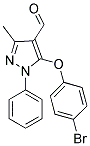 5-(4-BROMO-PHENOXY)-3-METHYL-1-PHENYL-1H-PYRAZOLE-4-CARBALDEHYDE Struktur