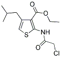 2-(2-CHLORO-ACETYLAMINO)-4-ISOBUTYL-THIOPHENE-3-CARBOXYLIC ACID ETHYL ESTER Struktur