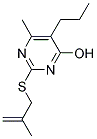 6-METHYL-2-[(2-METHYLPROP-2-ENYL)THIO]-5-PROPYLPYRIMIDIN-4-OL Struktur