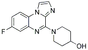 1-(7-FLUOROIMIDAZO[1,2-A]QUINOXALIN-4-YL)PIPERIDIN-4-OL Struktur